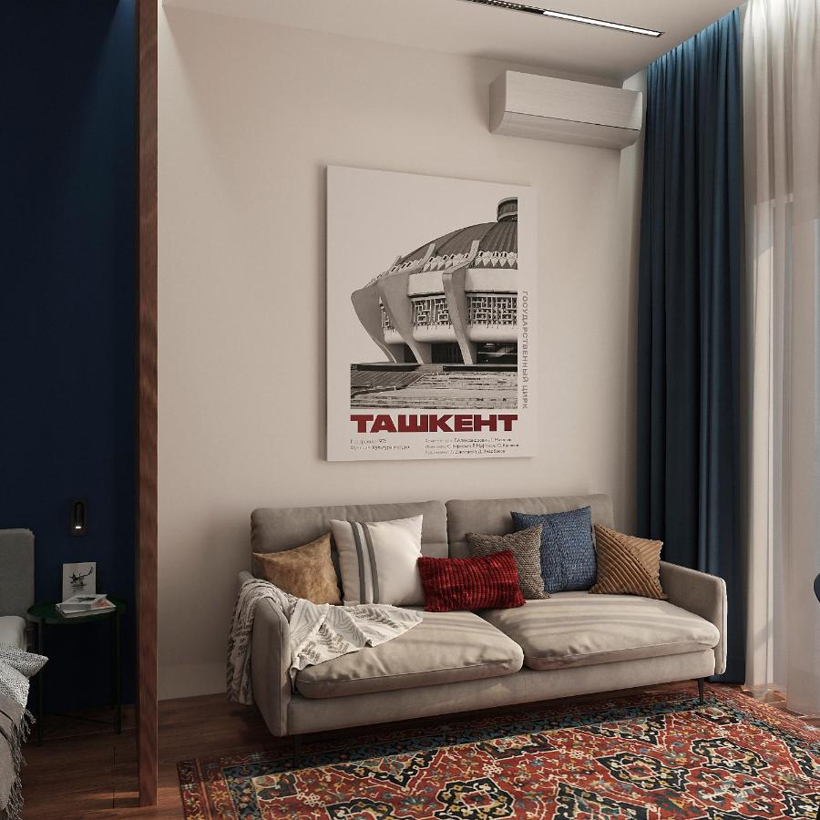Blueloft 52 I Tashkent Apartment With Balcony Екстер'єр фото