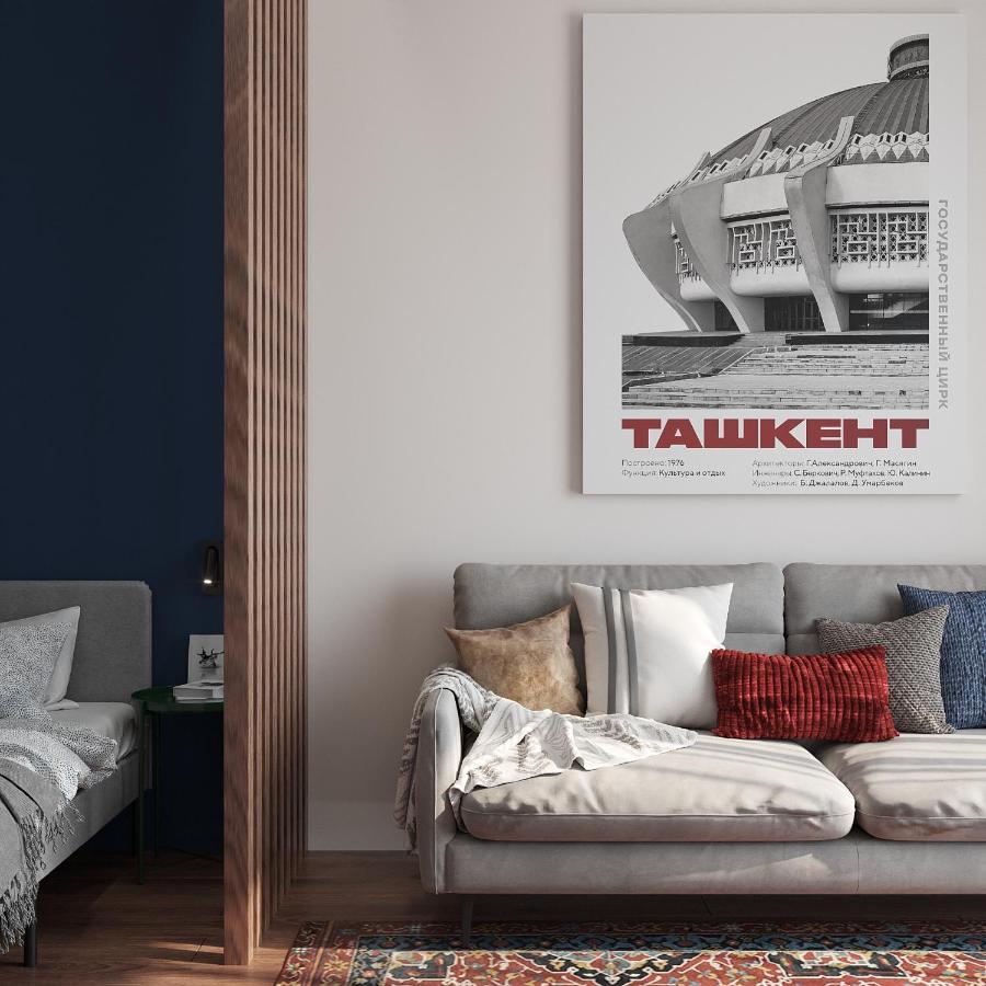 Blueloft 52 I Tashkent Apartment With Balcony Екстер'єр фото