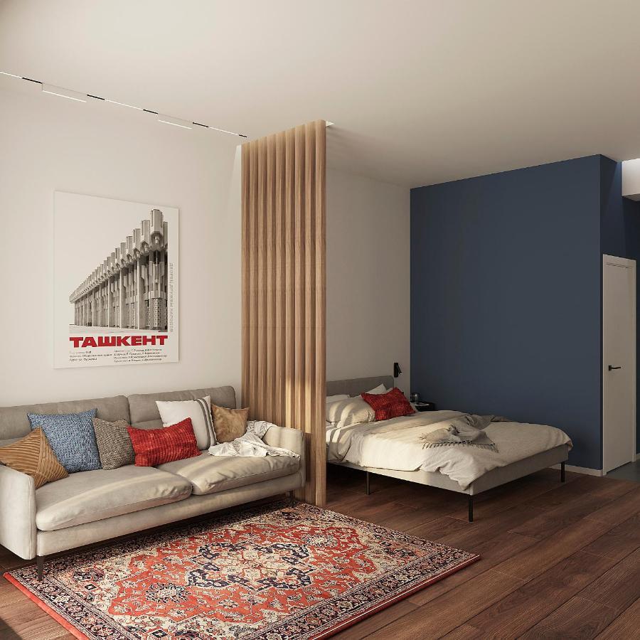 Blueloft 52 I Tashkent Apartment With Balcony Екстер'єр фото